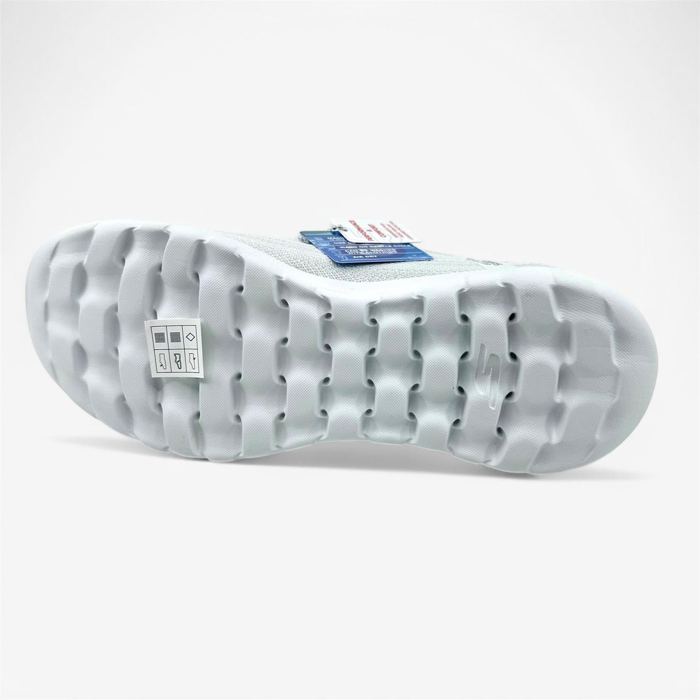Skechers Go Walk Joy Fantasia White Silver Womens Athletic Sneaker