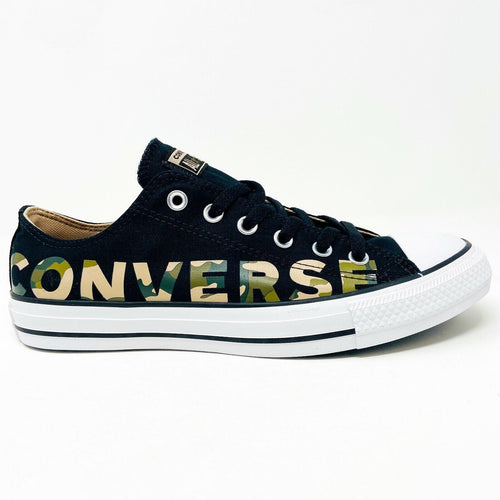 Converse Chuck Taylor All Star Ox Camo Black Logo Mens 4 Womens 6 Shoes 166234F