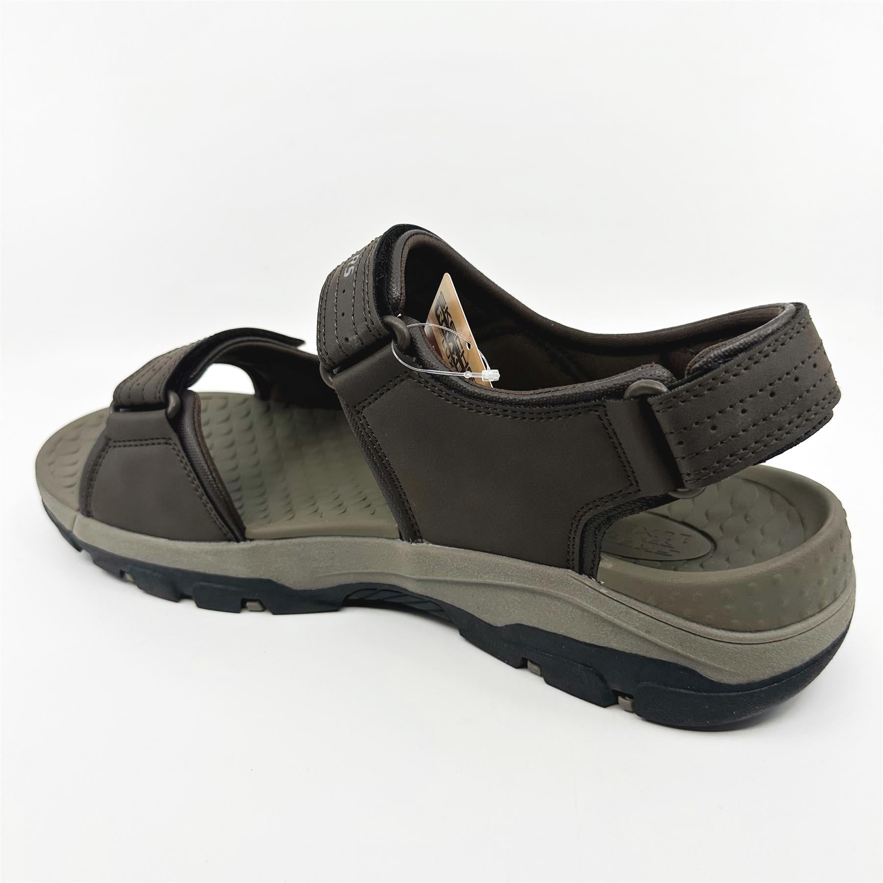 Skechers Tresmen Garo Chocolate Brown Mens Sandal Relaxed Fit Slip-On