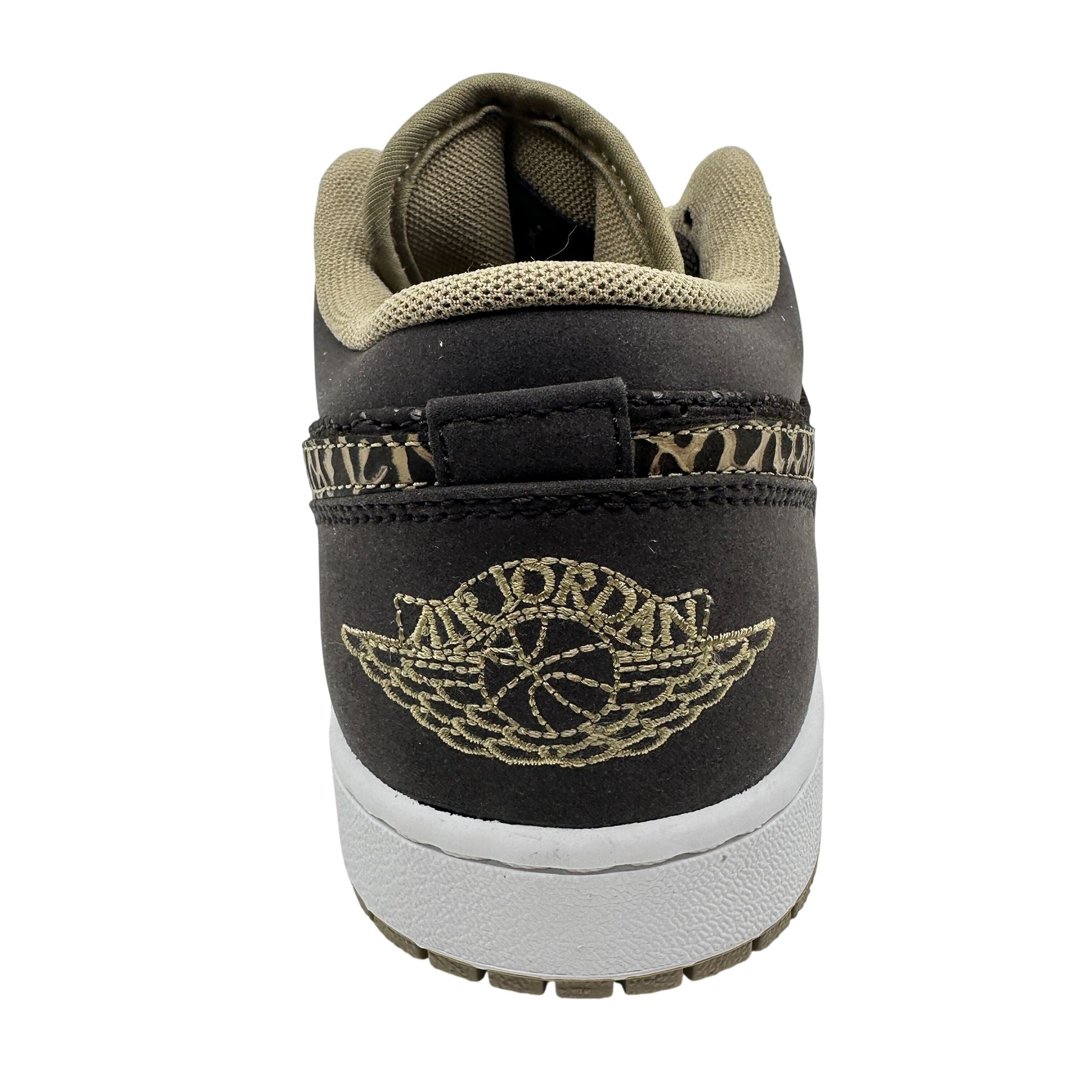 Jordan 1 Phat Low Velvet Brown Khaki White Mens Athletic Sneaker