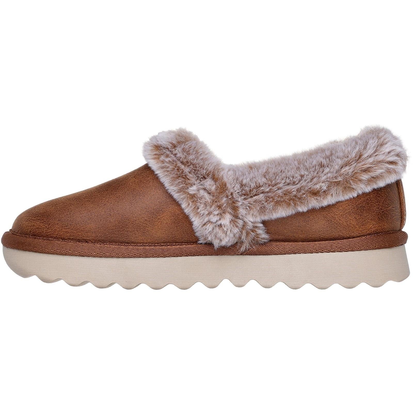 Women's Wide Fit Skechers 169027 Cozy Up Slippers