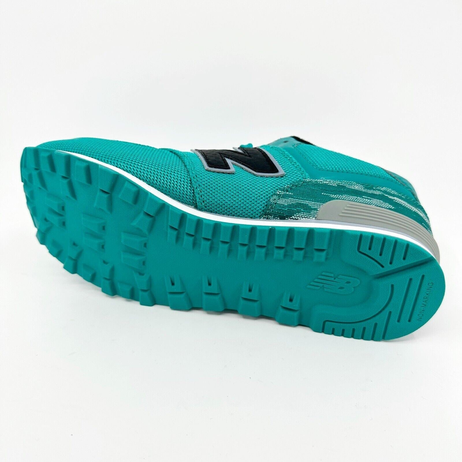 New Balance 574 Classics Green Teal Black Kids Running Sneakers KL574SDG
