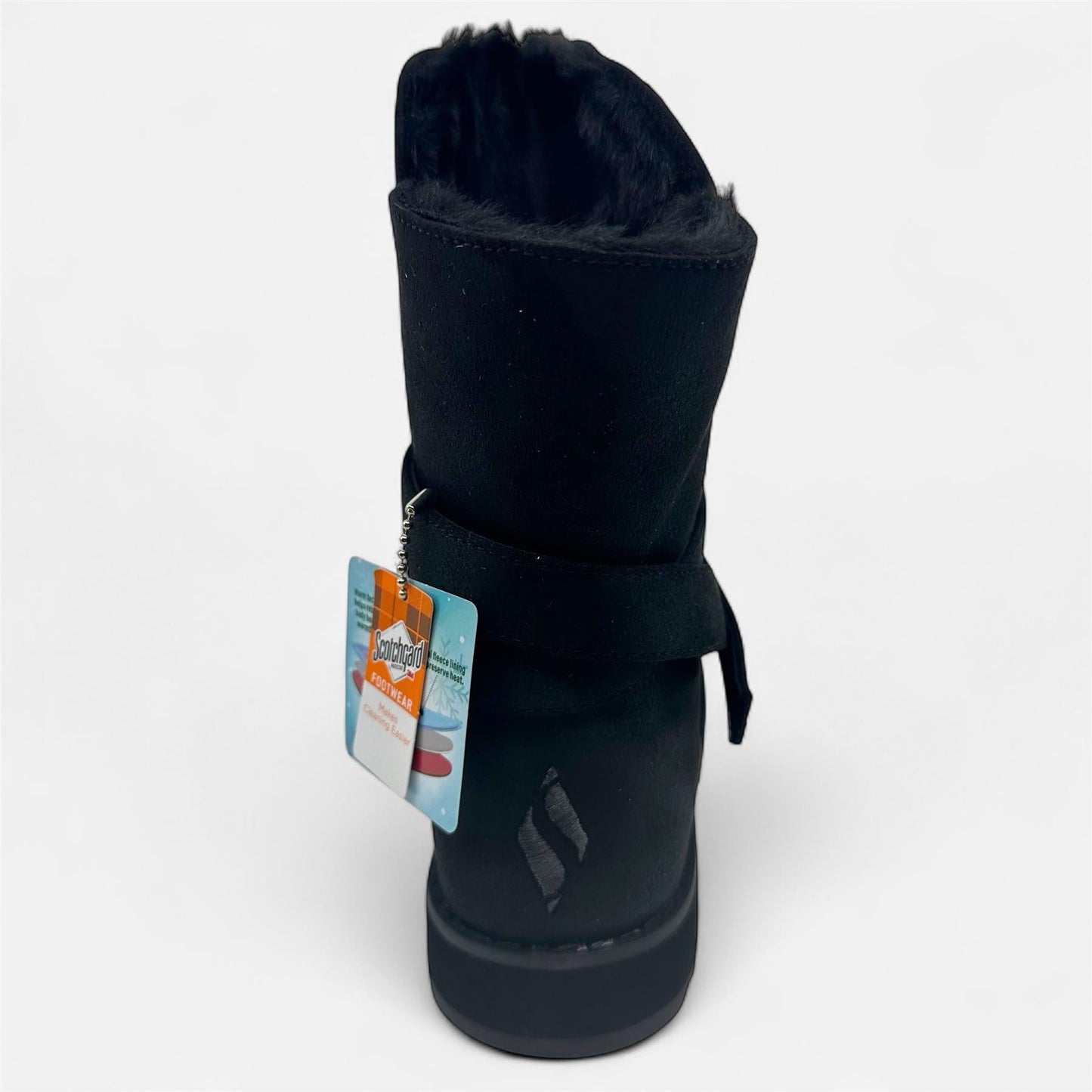Skechers Keepsakes 2.0 Pikes Peak Black Womens Size 5 Scotchgard Shearling Style