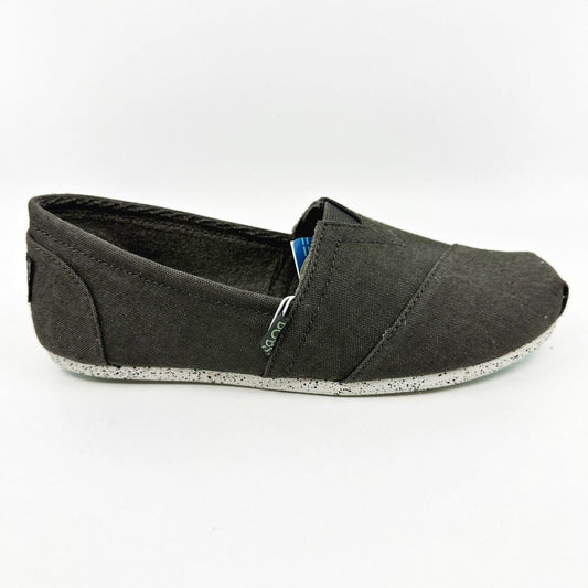 Skechers Bobs Plush Natural Kiss Charcoal Womens Size 7 Casual Flats
