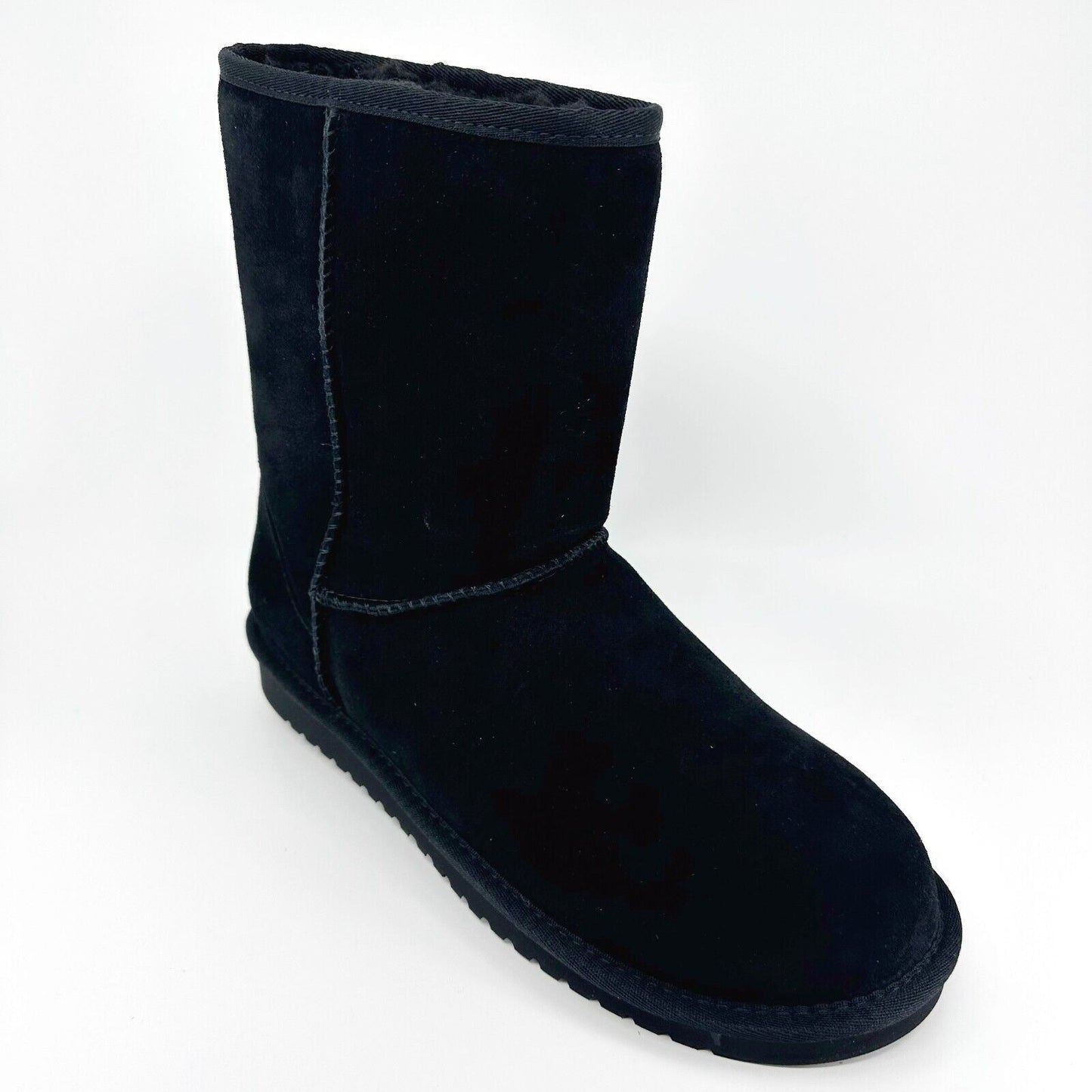 Koolaburra by UGG Koola Short Black Womens Faux Fur Suede Shearling Boots