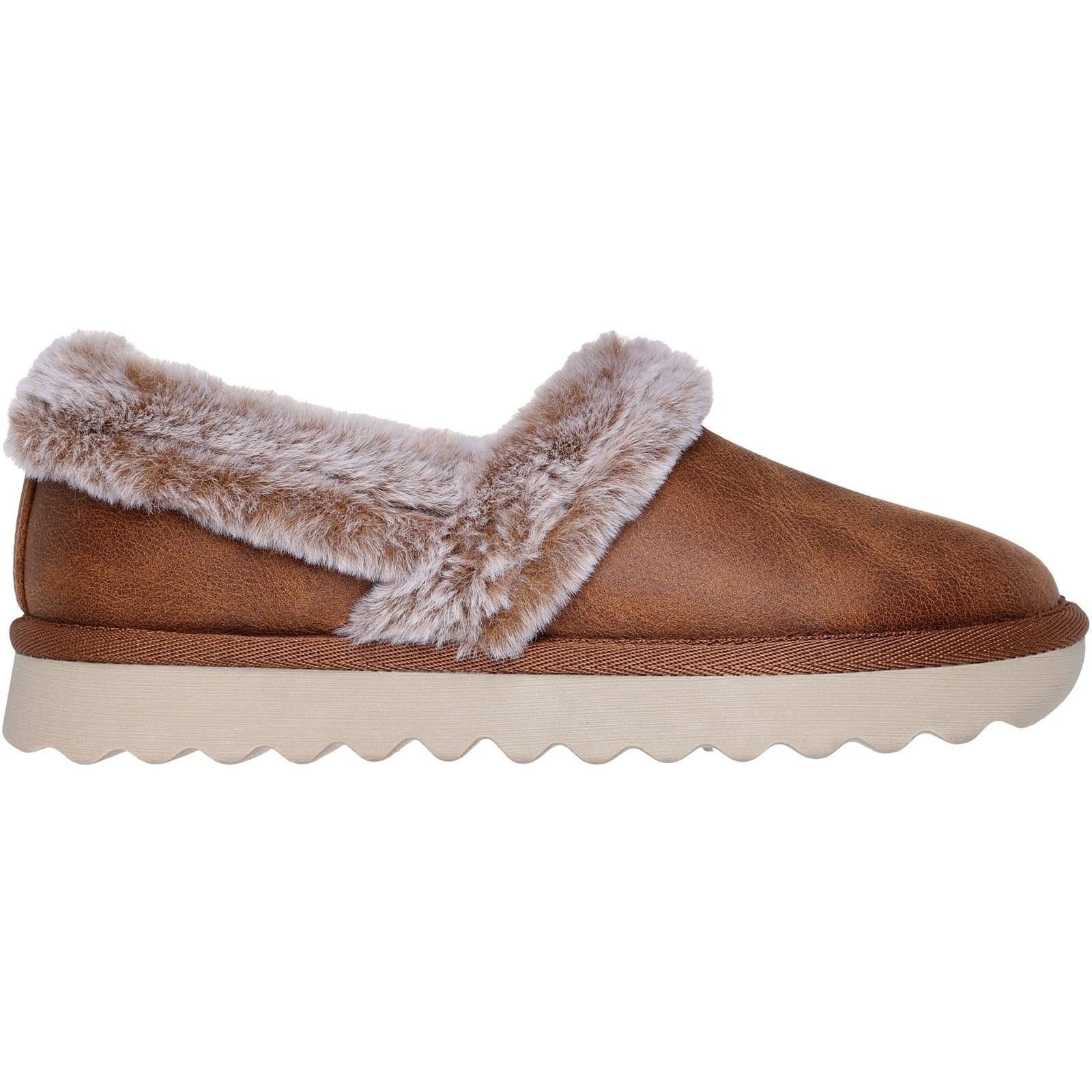Women's Wide Fit Skechers 169027 Cozy Up Slippers