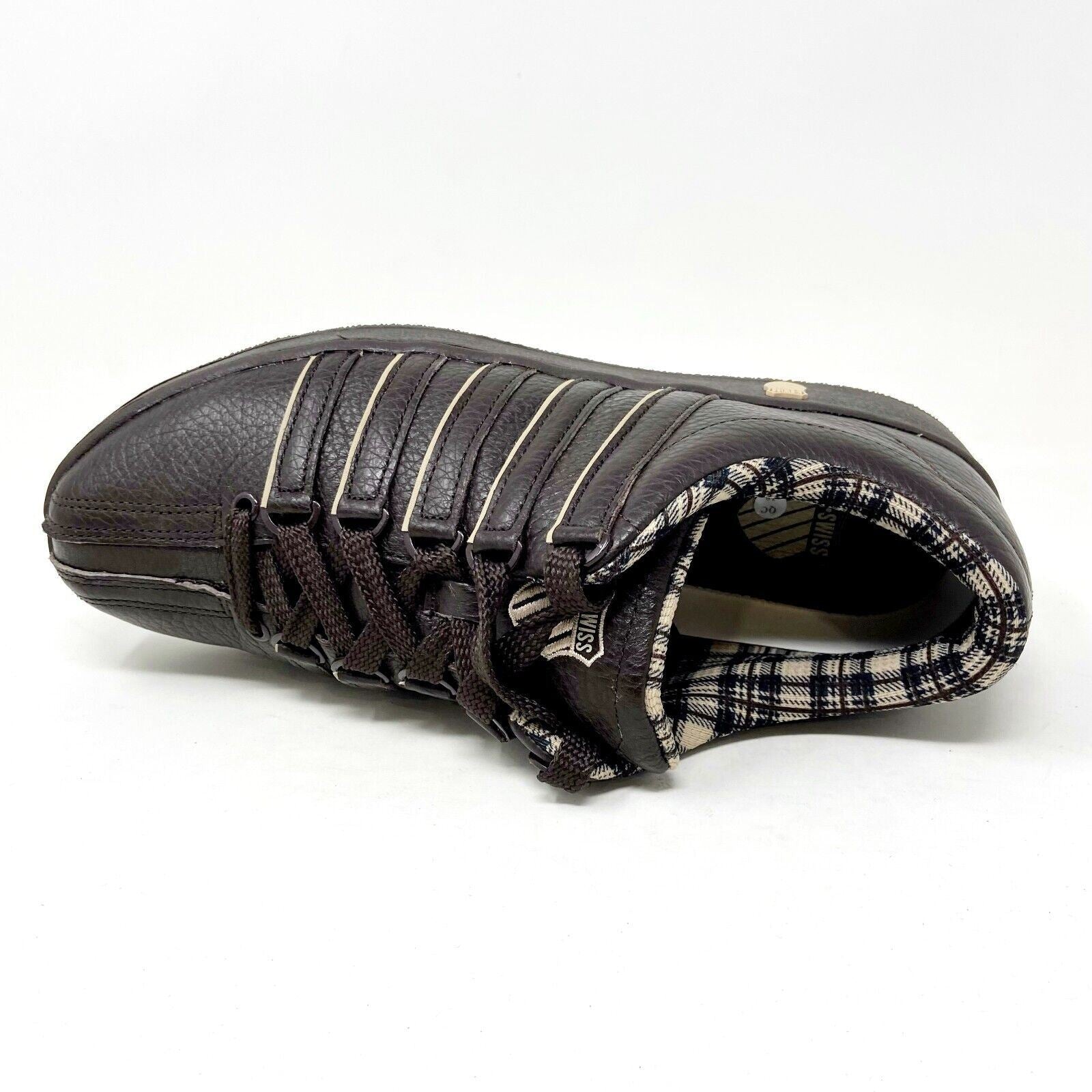 K-Swiss Classic LXP Chocolate Brown Leather Mens Casual Sneakers 01012255