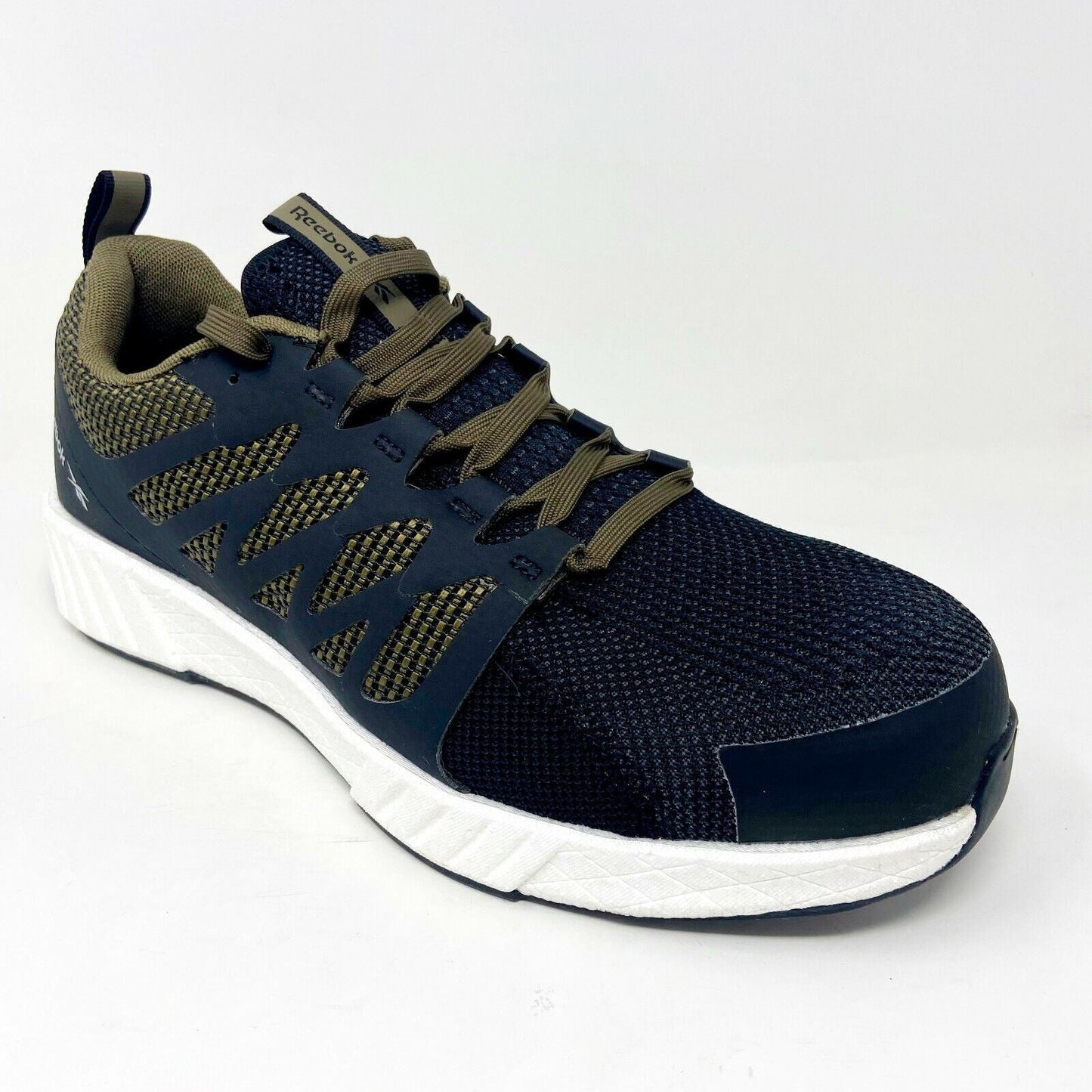 Reebok Work Fushion Flex Weave Sage Green Mens Extra Wide Composite Toe Shoes
