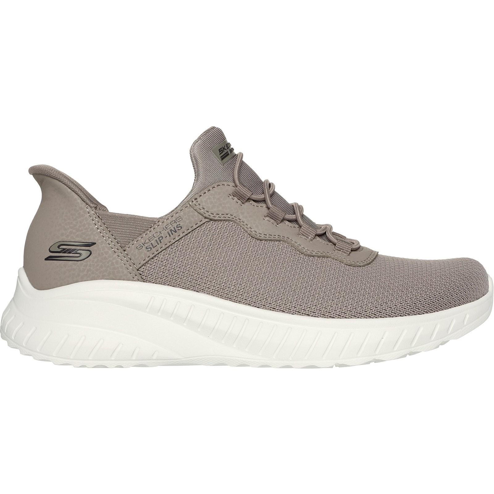 Women's Wide Fit Skechers 117500 Bobs Squad Chaos Daily Inspiration Trainer