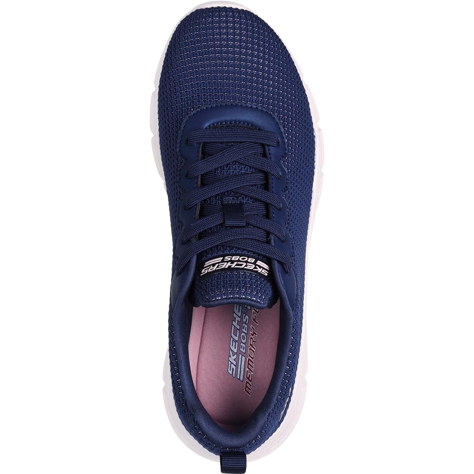 Women's Wide Fit Skechers 117346 Bobs Sport B Flex Visionary Essence Trainers