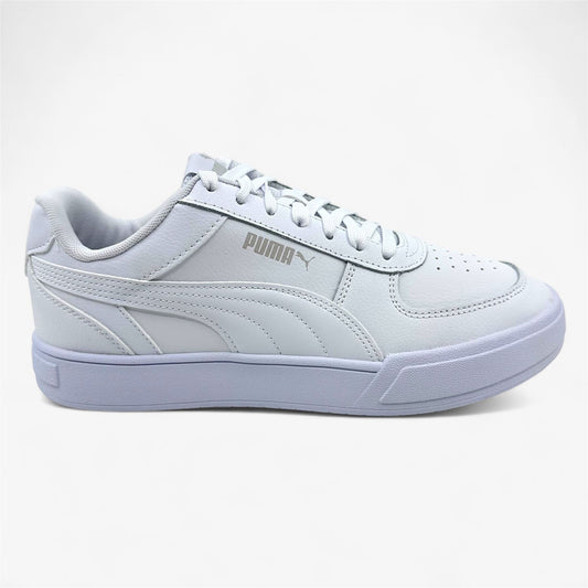 PUMA Caven White Gray Violet Mens Athletic Sneaker