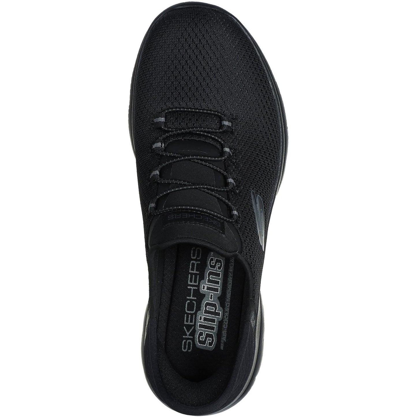 Women's Wide Fit Skechers 150123 Slip-ins Summits Diamond Dream Trainers - Black