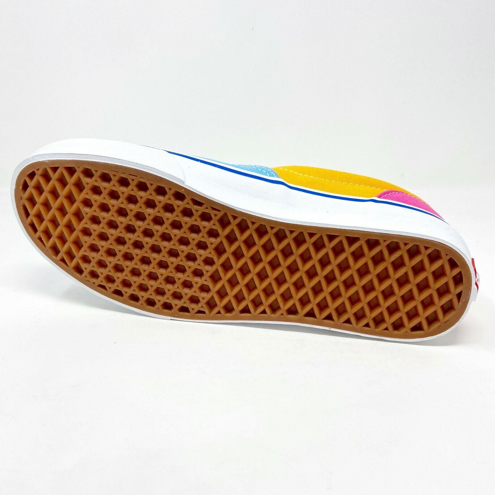 Vans Era (Canvas) Multicolor Bright Orange Blue White Mens Shoes