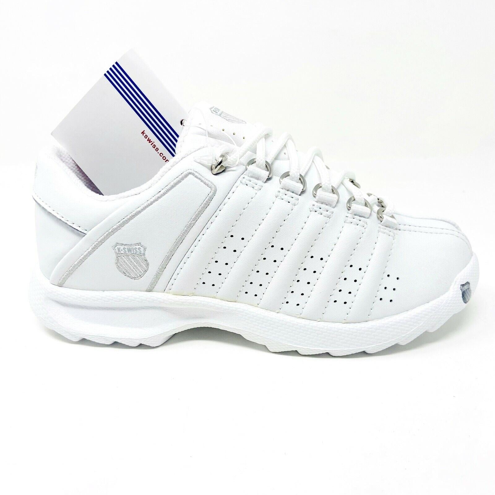 K-Swiss Darwell White Platinum Child Kids Casual Sneakers 5742147