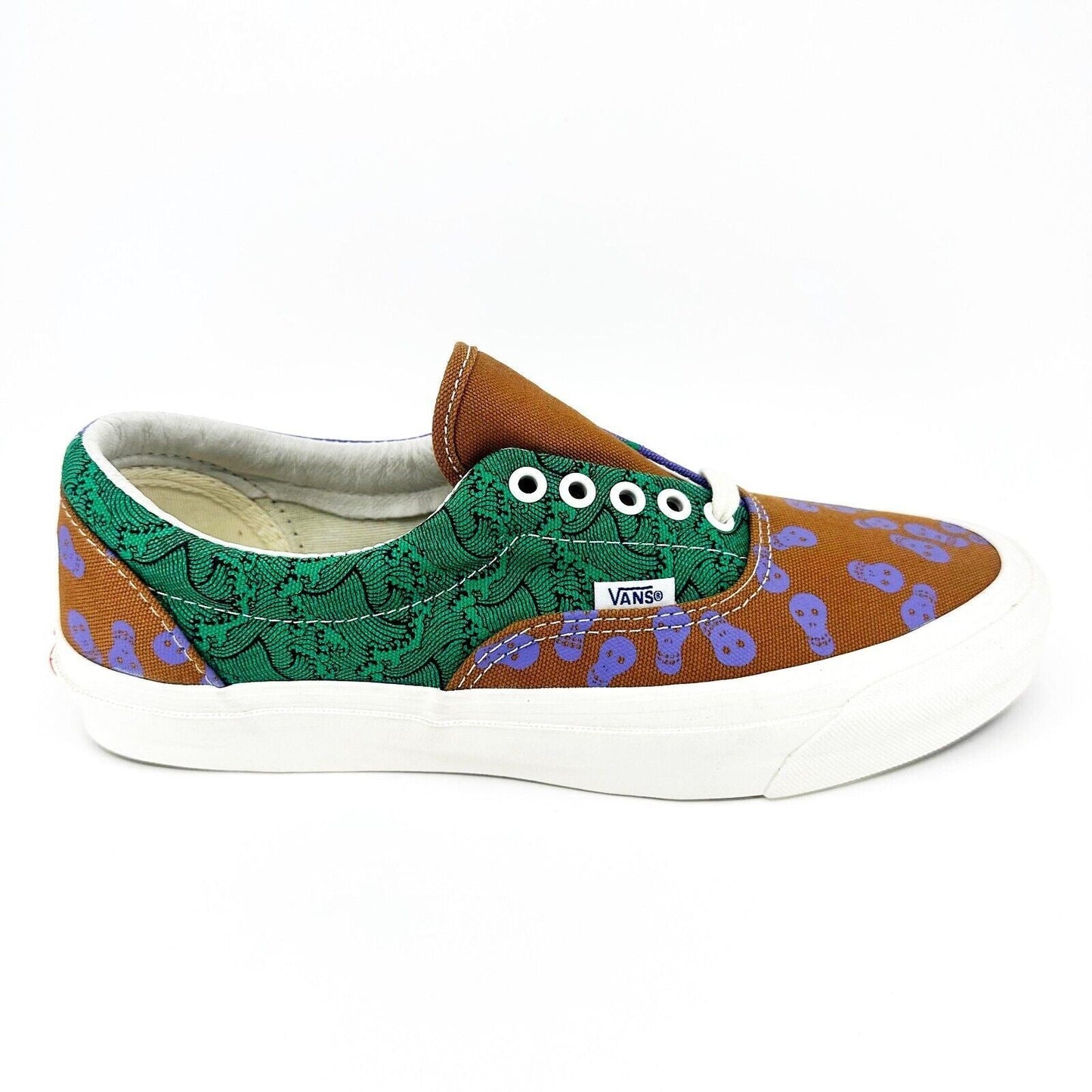 Vans Vault x WTAPS X UA OG Era LX (Canvas) Pumpkin Spice Green Skull Mens Shoes