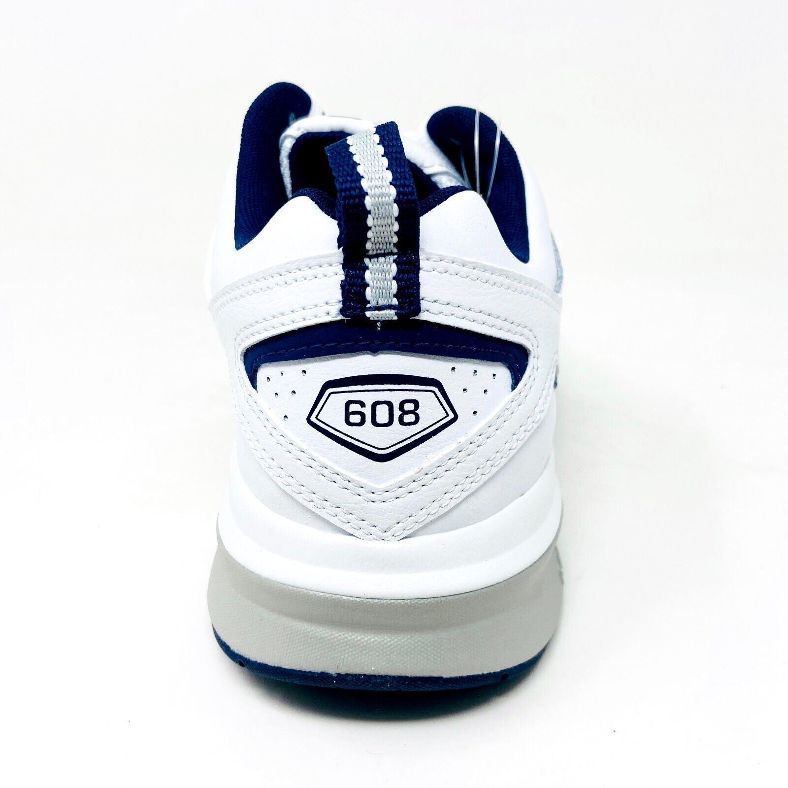 New Balance 608 White Navy Mens Casual Comfort Training Sneaker Shoes MX608V5