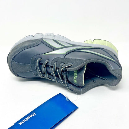 Reebok Work Turnover Grey Green Oxford Womens Wide Composite Toe Sneakers RB442