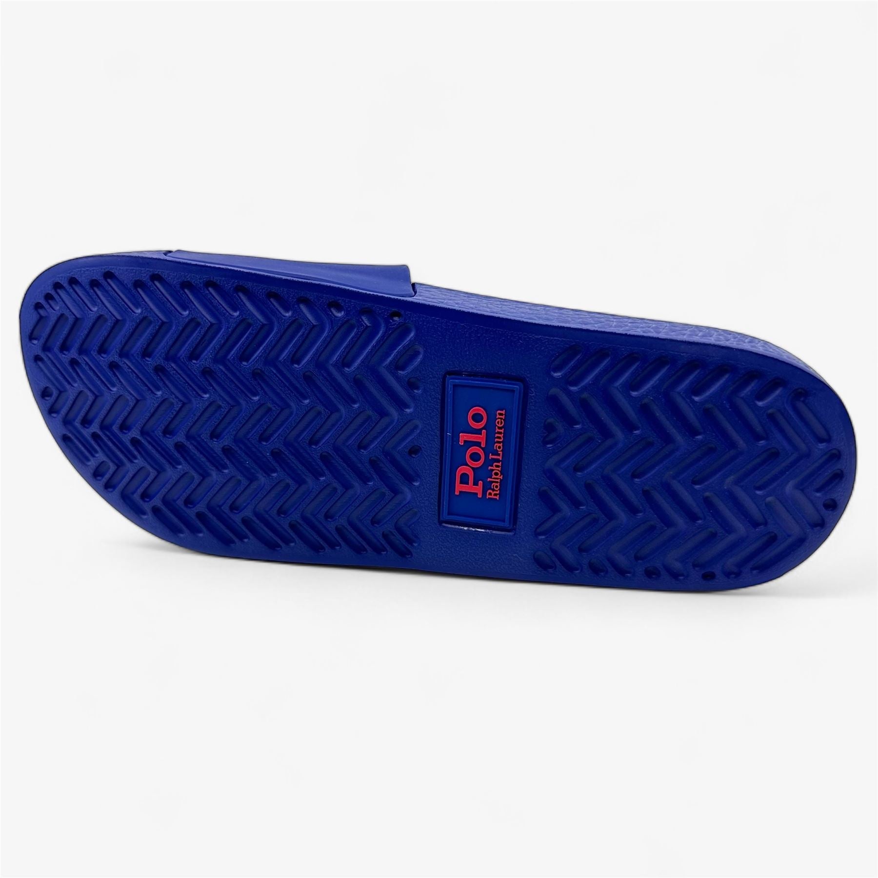 Ralph Lauren Slide SN SLI Navy Blue  Red Mens Sandal Big Pony Slide