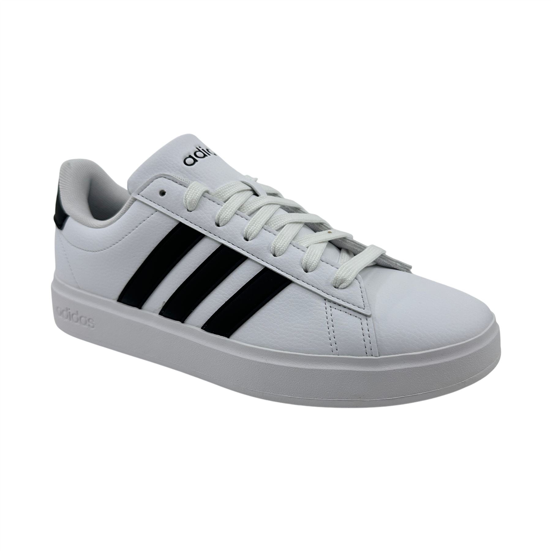 Adidas Grand Court 2.0 Cloud White Black Womens Athletic Sneaker