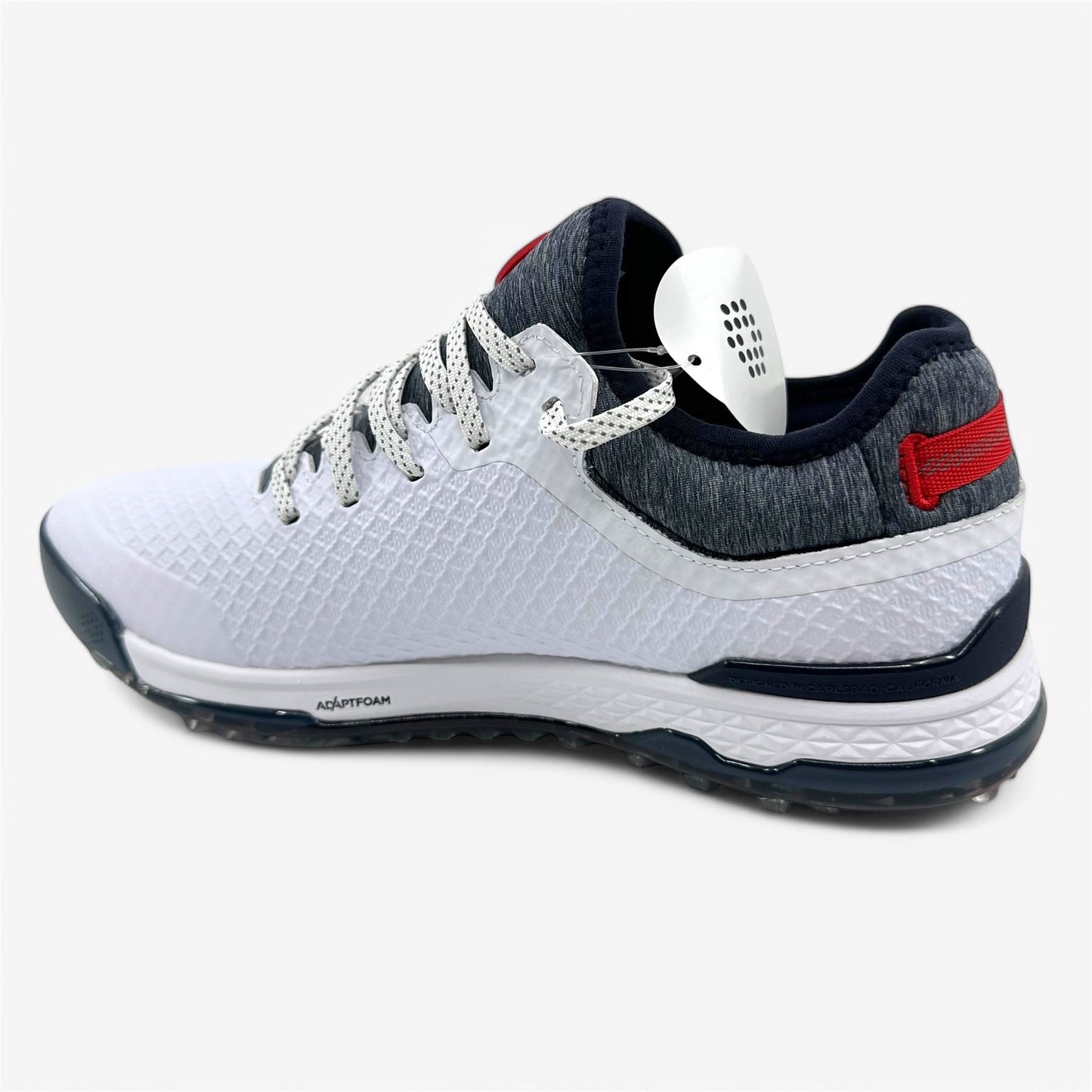 PUMA Proadapt Alphacat White Navy High Risk Red Mens Waterproof Golf Shoes