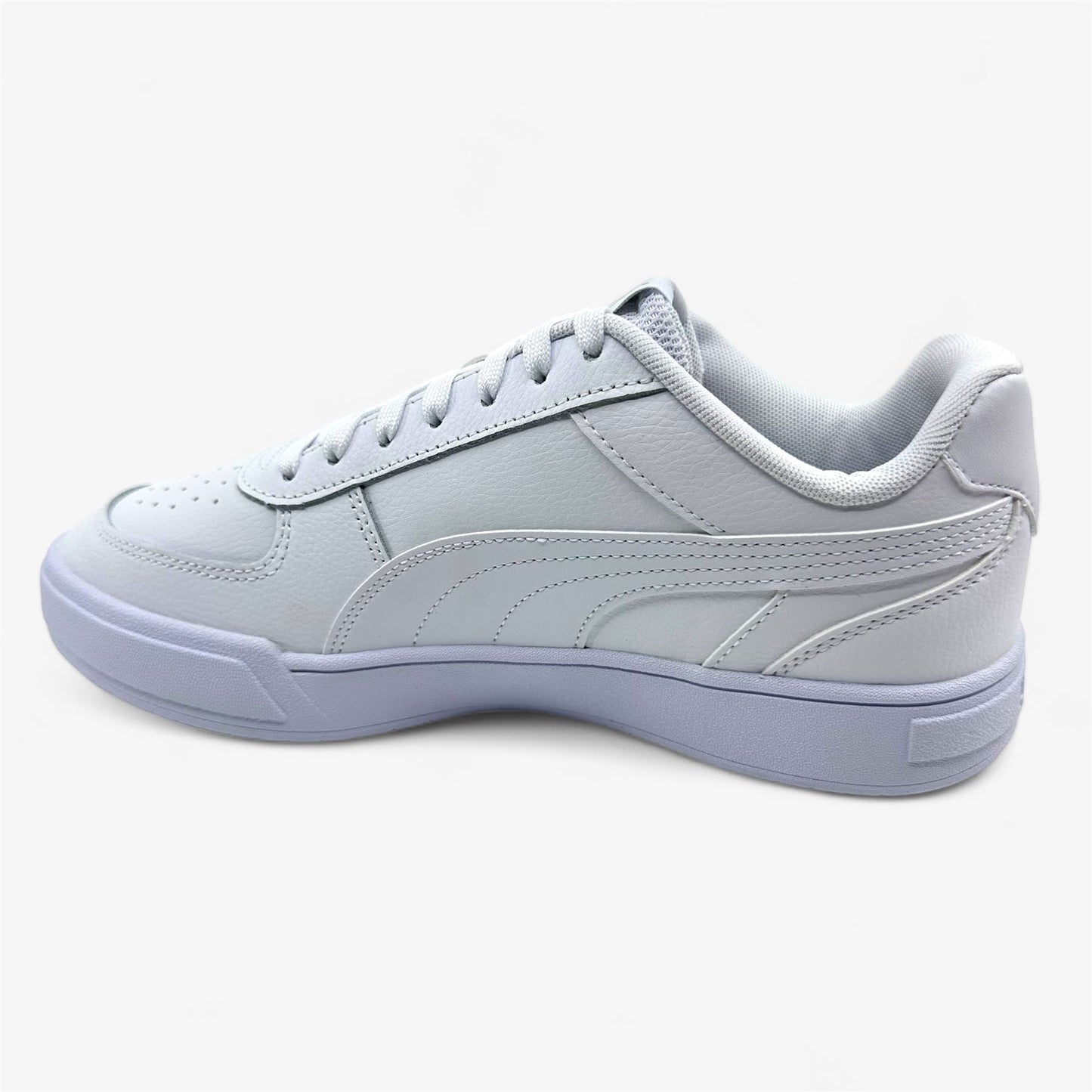 PUMA Caven White Gray Violet Mens Athletic Sneaker