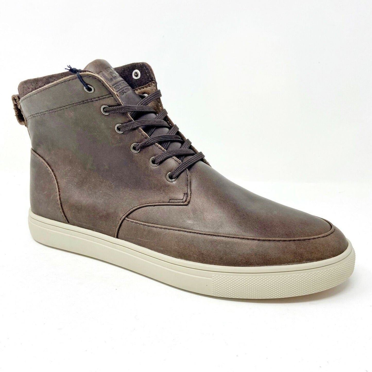 Clae Hamilton SP Umber Leather Mens Mid  Casual Sneakers