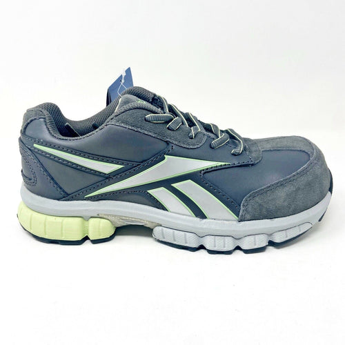 Reebok Work Turnover Grey Green Oxford Womens Composite Toe Sneakers RB442