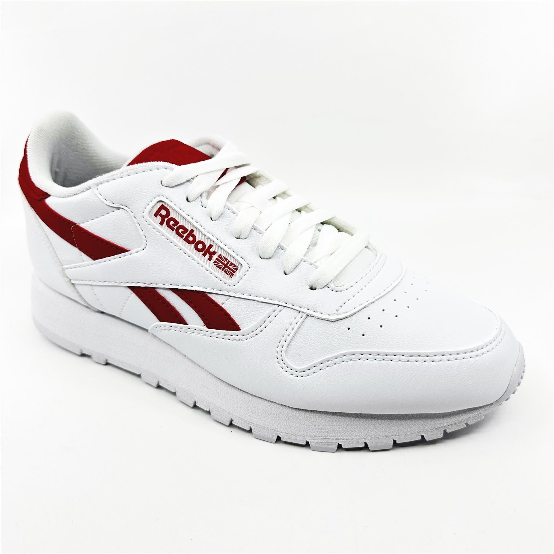 Reebok Classic Vegan White Vector Red Mens Athletic Sneaker