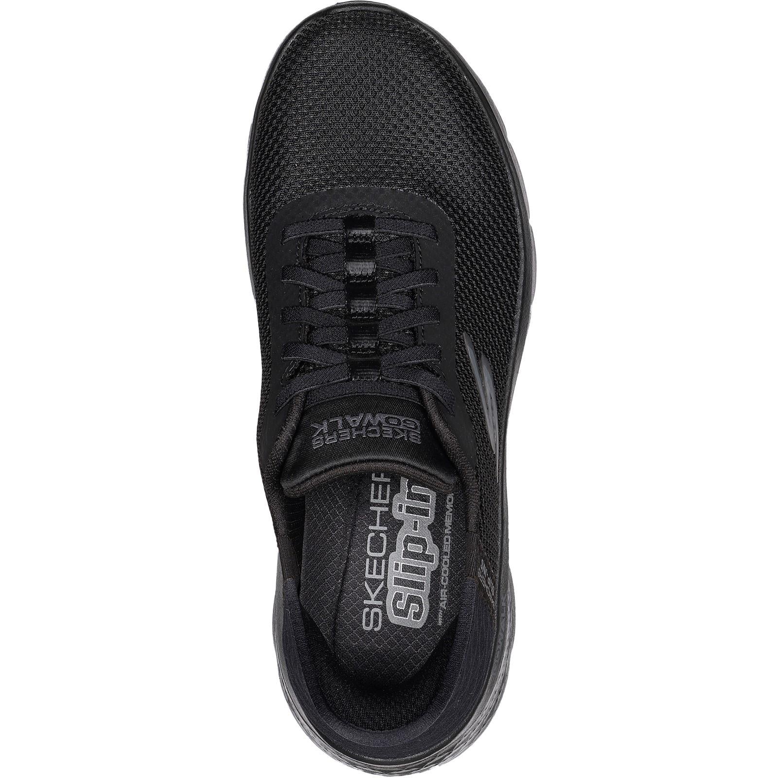 Women's Wide Fit Skechers 124836 Go Walk Flex Grand Entry Trainers
