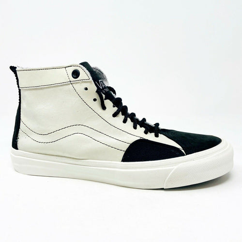 Vans Vault Taka Hayashi Sk8 Hi LX Black Marshmallow Mens Leather Sneakers