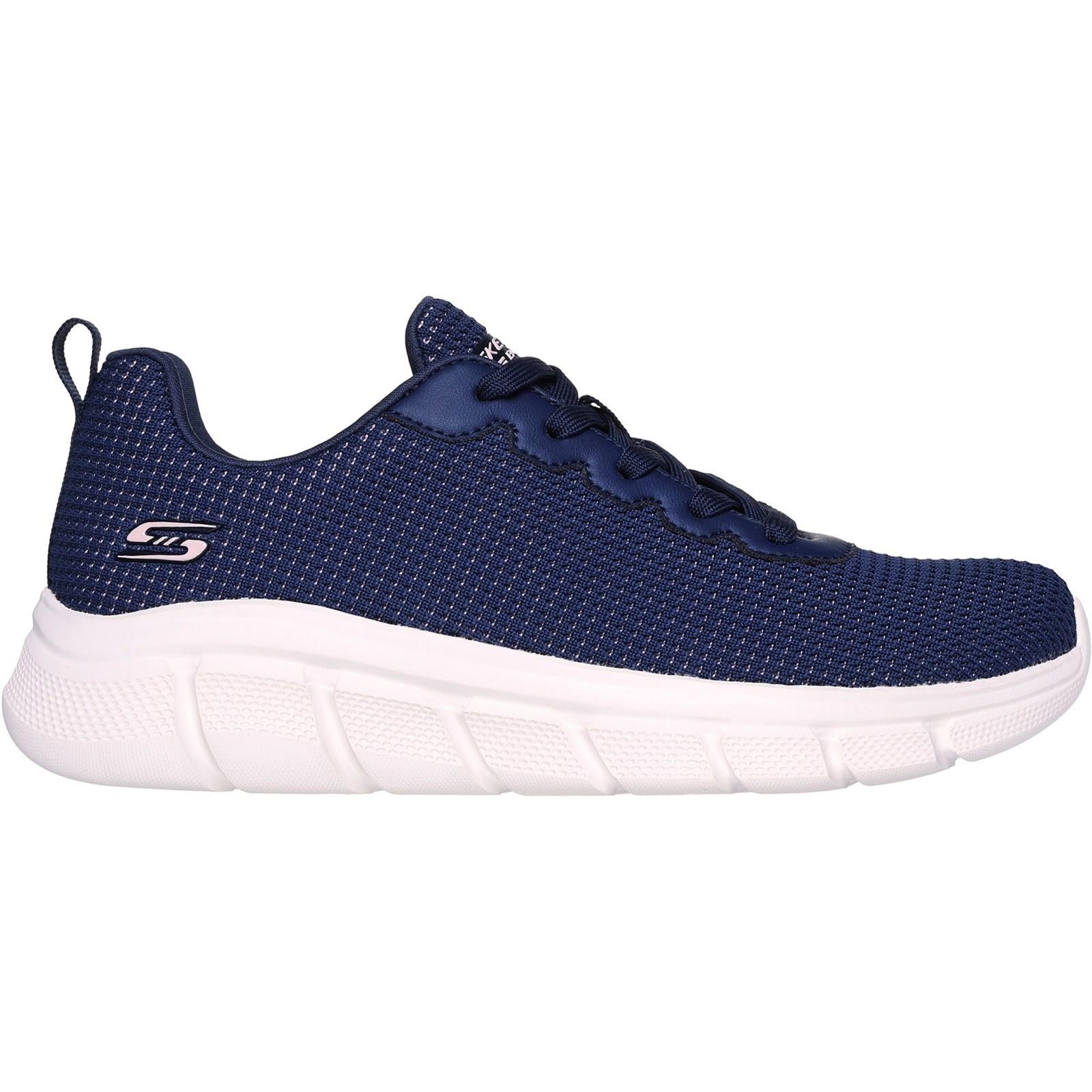 Women's Wide Fit Skechers 117346 Bobs Sport B Flex Visionary Essence Trainers
