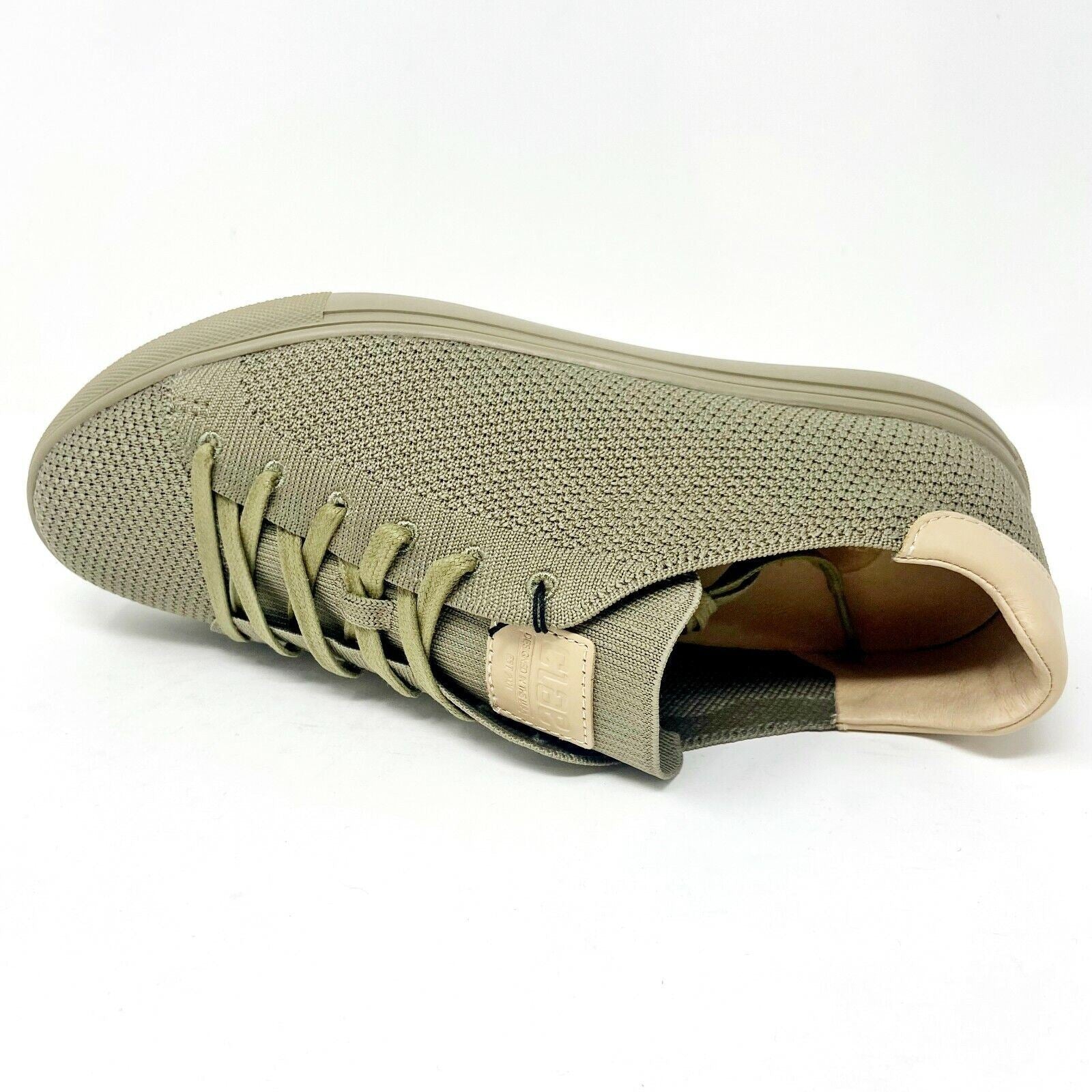 Clae Bradley Knit Pale Khaki Mens Premium Casual Sneakers