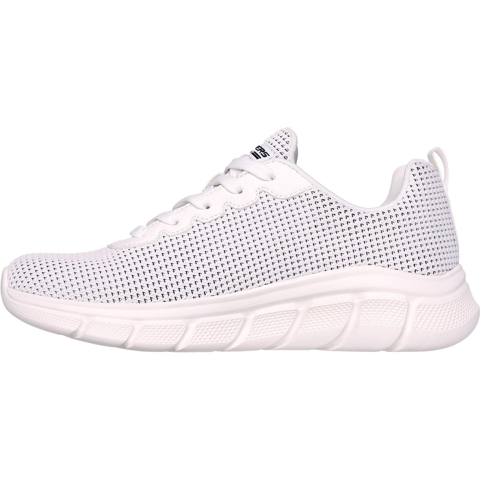 Women's Wide Fit Skechers 117346 Bobs Sport B Flex Visionary Essence Trainers