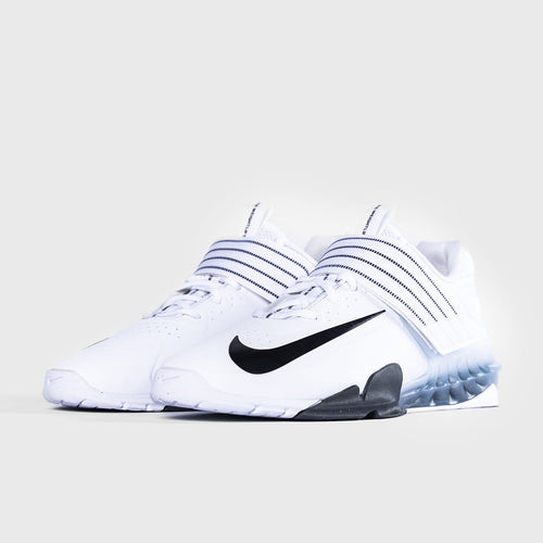 Nike - Savaleos Weightlifting Shoes - WHITE/BLACK-IRON GREY