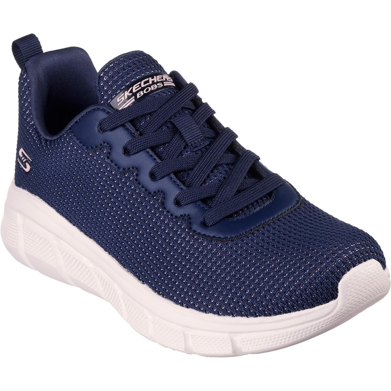 Women's Wide Fit Skechers 117346 Bobs Sport B Flex Visionary Essence Trainers
