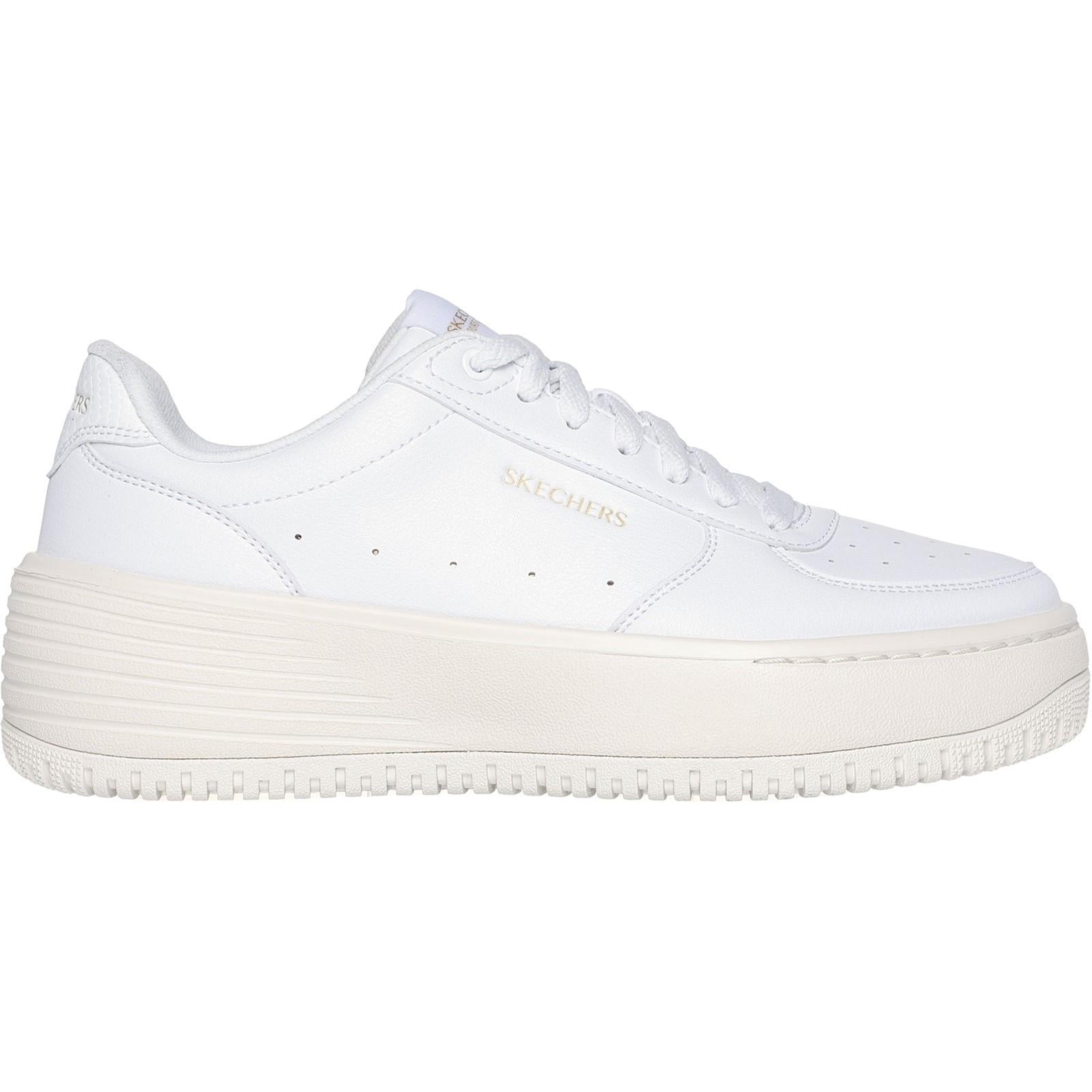 Women's Wide Fit Skechers 185110 Court Classics Grand 92 Be Lifted Trainers
