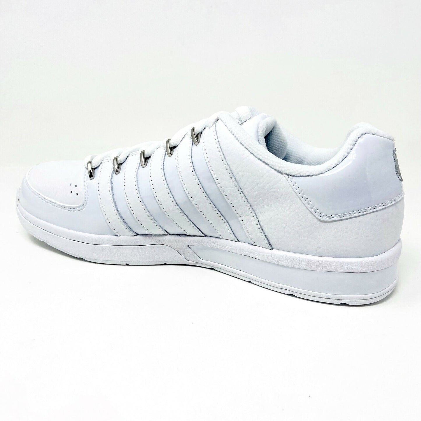 K-Swiss Mens Ruttger White Platinum Casual Sneakers 02024135