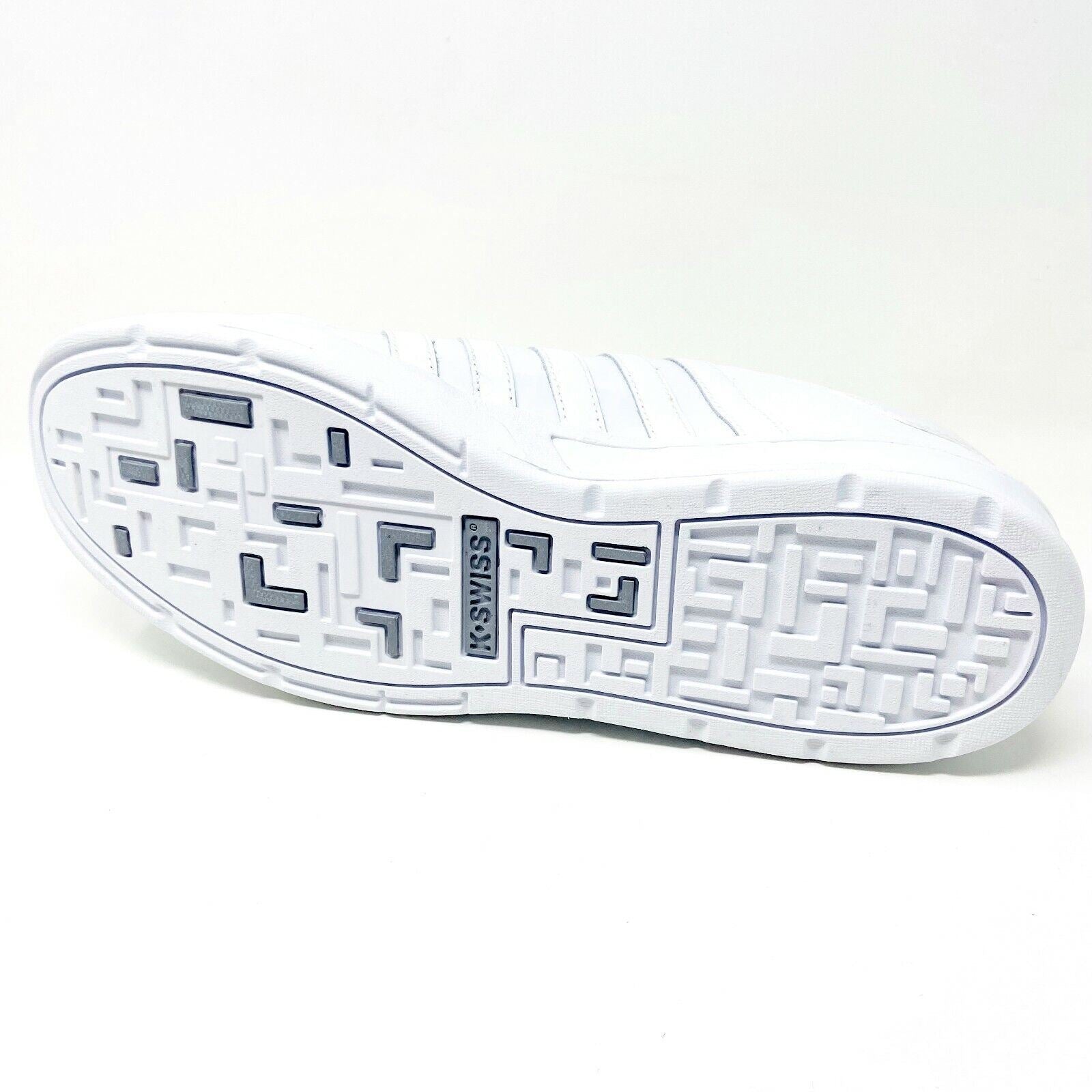 K-Swiss Mens Ruttger White Platinum Casual Sneakers 02024135
