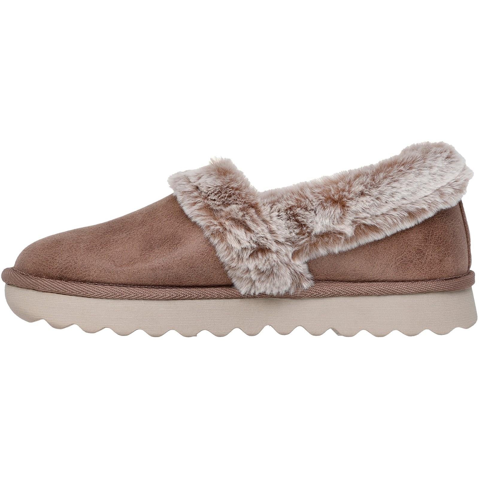Women's Wide Fit Skechers 169027 Cozy Up Slippers
