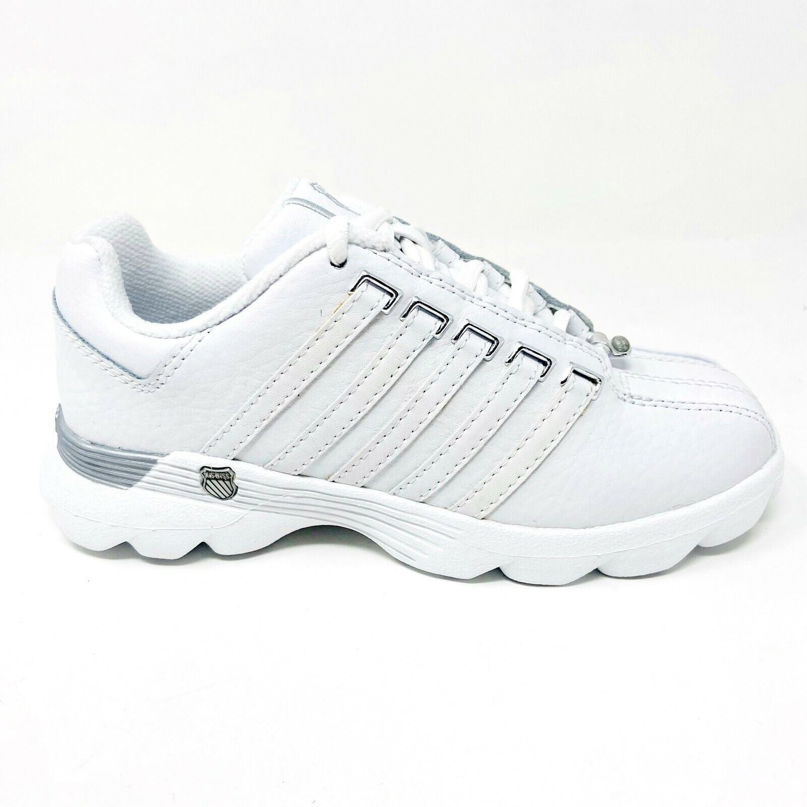 K-Swiss Beland White Platinum Child Kids Casual Sneakers 5574147