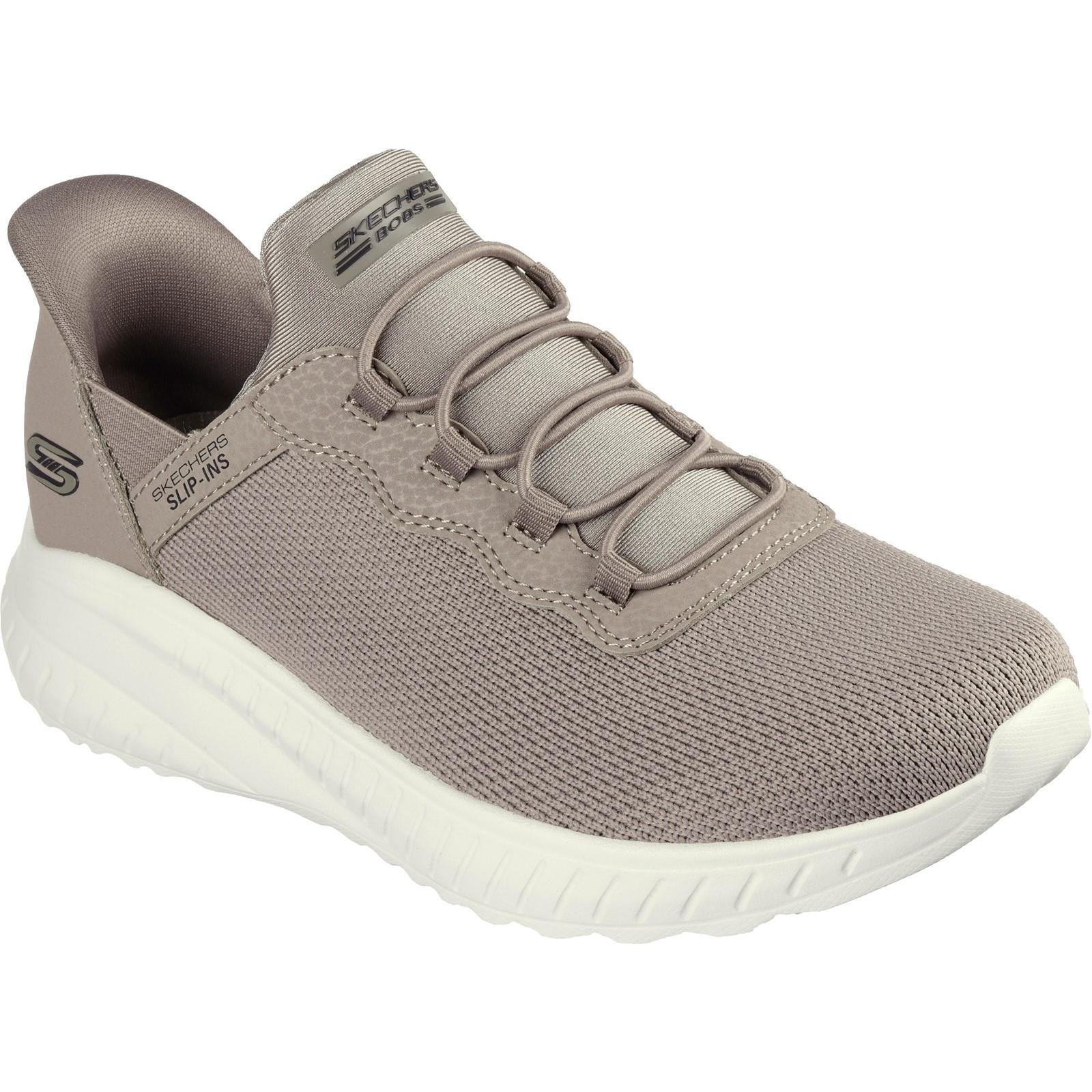 Women's Wide Fit Skechers 117500 Bobs Squad Chaos Daily Inspiration Trainer