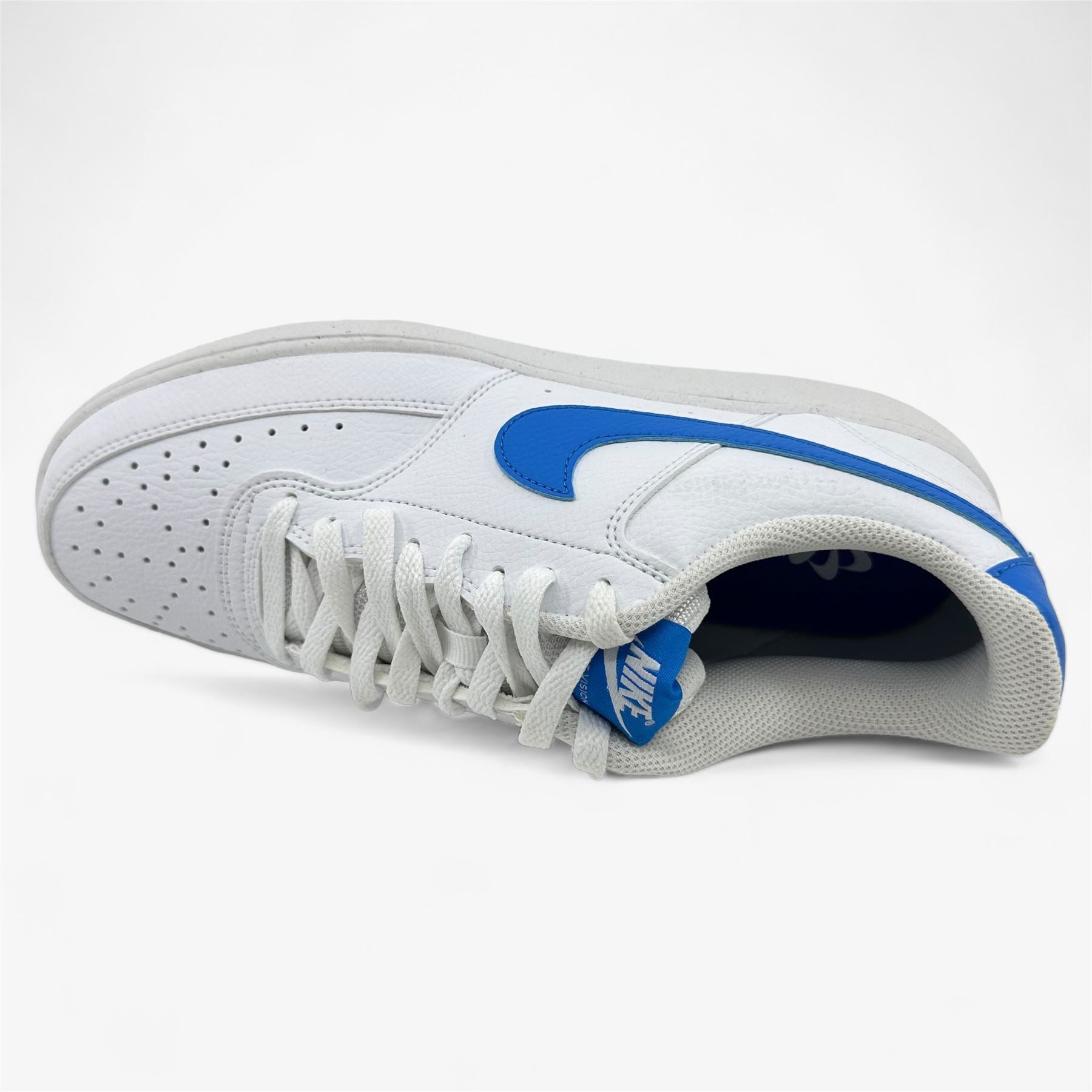 Nike Court Vision Lo NN White Light Photo Blue Mens Athletic Sneaker