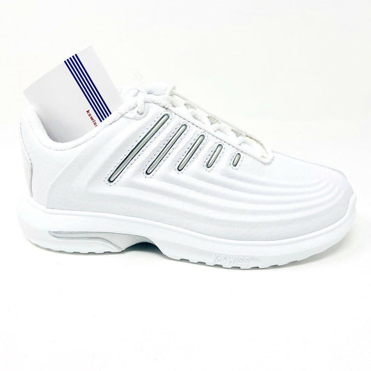 K-Swiss Maxon White Platinum Child Kids Casual Sneakers 5697147