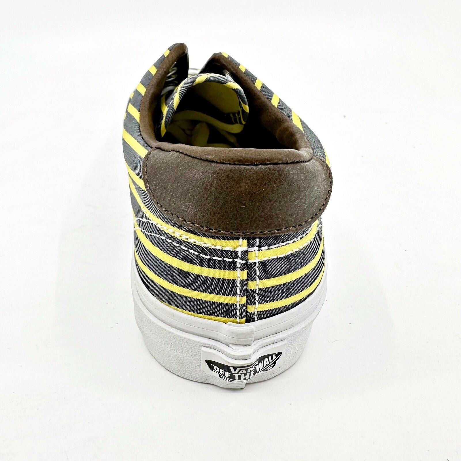 VANS Era 59 (Stripes) Yellow True White Womens Size 5.5 Casual Sneakers