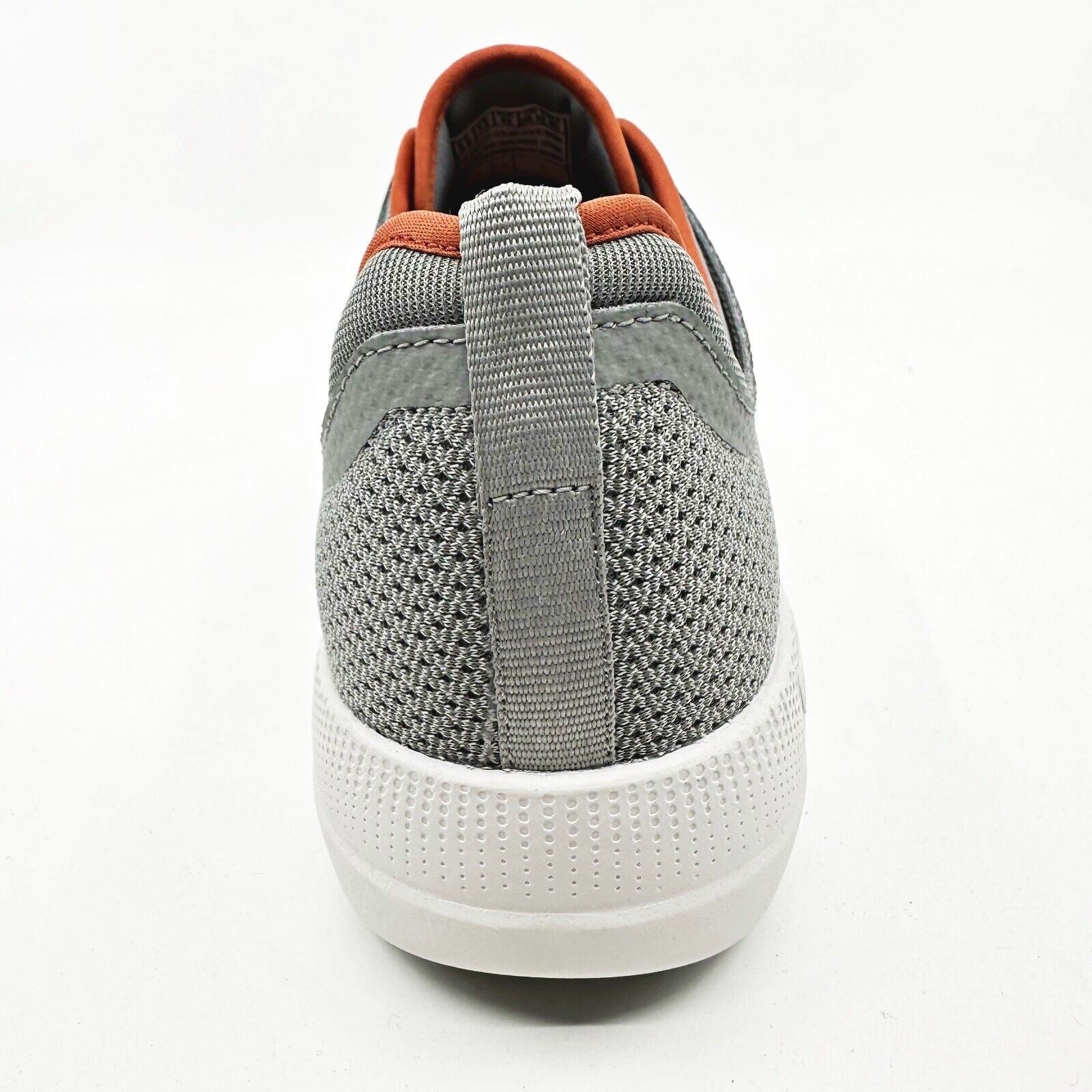 Skechers Go Walk Stability Progress Gray Orange Mens Athletic Sneakers