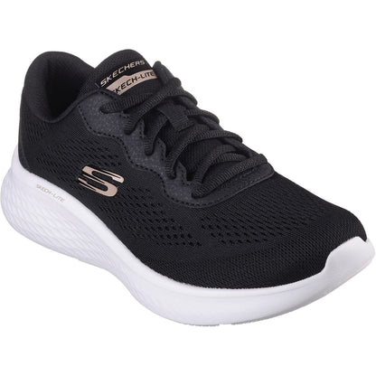 Women's Wide Fit Skechers 149991 Skech Lite Pro Perfect Time Trainers - Black/Rose Gold