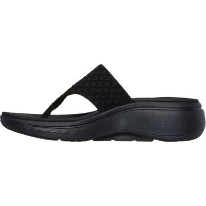 Women's Wide Fit Skechers 140803 Go Walk Arch Fit Sandals