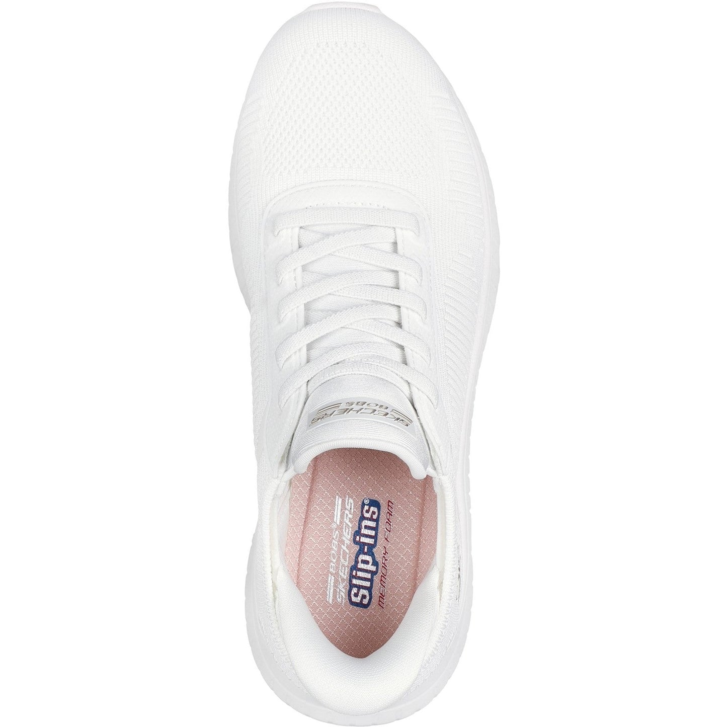 Women's Wide Fit Skechers Slip-ins 117497 Waves Bobs Sport Squad Trainers