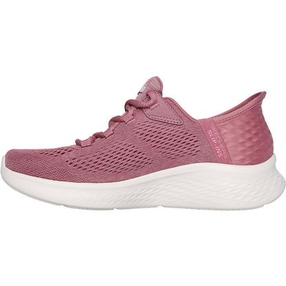 Women's Wide Fit Skechers 150012 Slip-ins Skech Lite Pro Natural Trainers