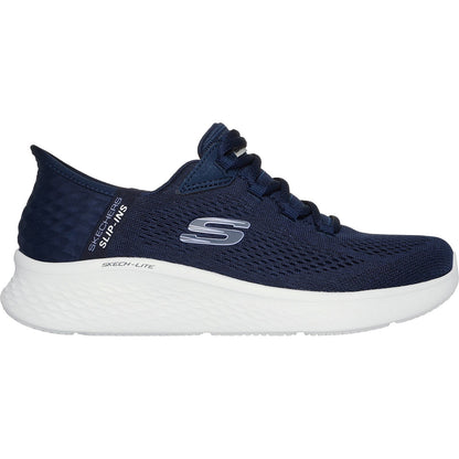 Women's Wide Fit Skechers 150012 Slip-ins Skech Lite Pro Natural Trainers